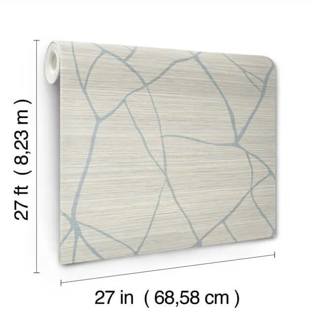 York Wallcoverings Raska wallpaper, color Smokey Blue, SKU AG2086