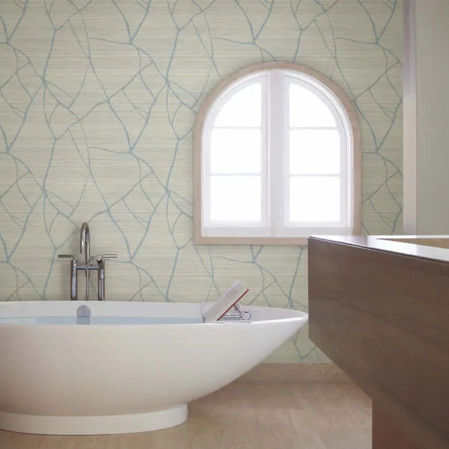 York Wallcoverings Raska - Smokey Blue Wallpaper | Buy Online York Wallcoverings Raska wallpaper, color Smokey Blue, SKU AG2086