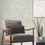 York Wallcoverings Raska - Smokey Blue Wallpaper | Buy Online York Wallcoverings Raska wallpaper, color Smokey Blue, SKU AG2086