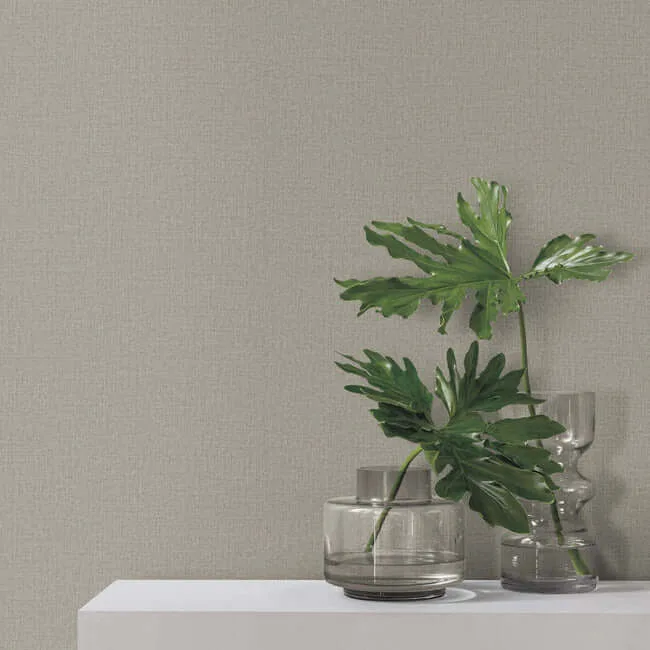 York Wallcoverings Su Tela wallpaper, color Taupe, SKU SI20869