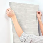 York Wallcoverings Water Reed Thatch - Dove & Silver Wallpaper | Buy Online York Wallcoverings Water Reed Thatch wallpaper, color Dove & Silver, SKU AG2092