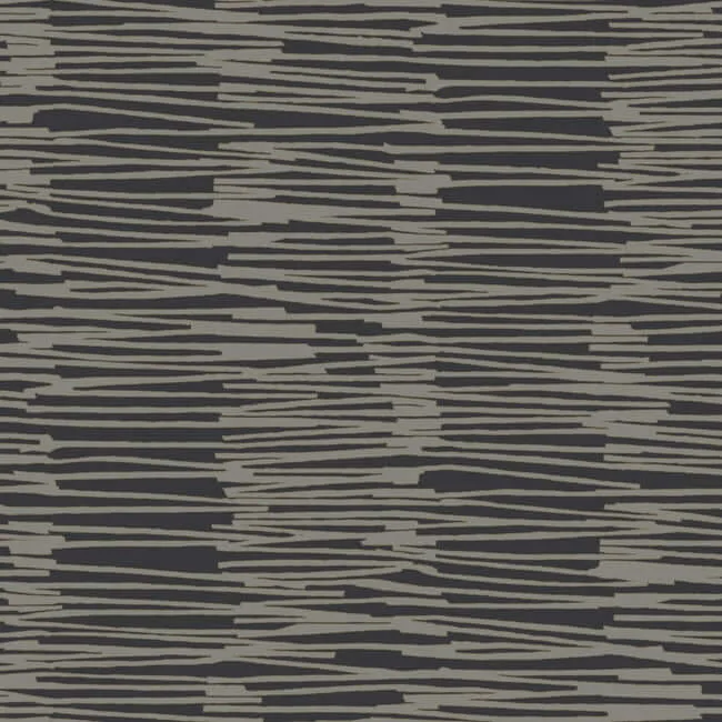 York Wallcoverings Water Reed Thatch wallpaper, color Black & Gold, SKU AG2095