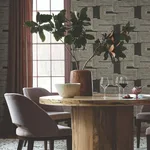 York Wallcoverings Zulu Thread wallpaper, color Black & Gold, SKU AG2032