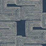 York Wallcoverings Zulu Thread - Midnight & Silver Wallpaper | Buy Online York Wallcoverings Zulu Thread wallpaper, color Midnight & Silver, SKU AG2033