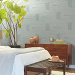 York Wallcoverings Zulu Thread wallpaper, color Azure & Gold, SKU AG2034