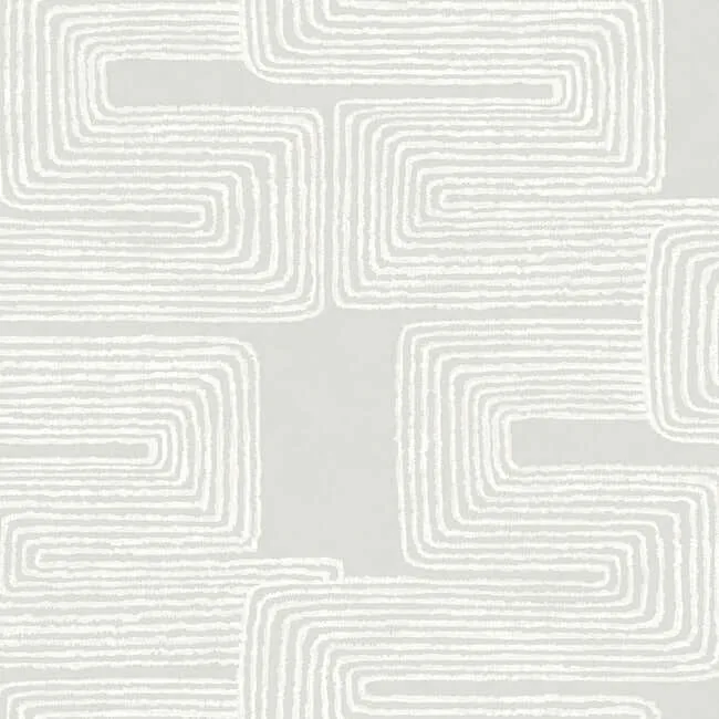 York Wallcoverings Zulu Thread wallpaper, color Dove & Pearl, SKU AG2035