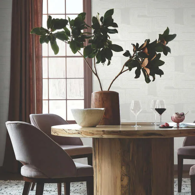 York Wallcoverings Zulu Thread - Dove & Pearl Wallpaper | Buy Online York Wallcoverings Zulu Thread wallpaper, color Dove & Pearl, SKU AG2035