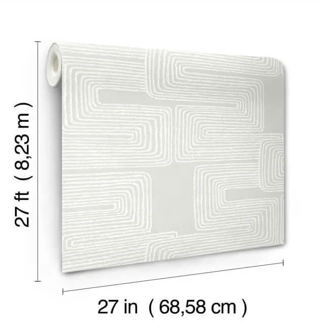 York Wallcoverings Zulu Thread - Dove & Pearl Wallpaper | Buy Online York Wallcoverings Zulu Thread wallpaper, color Dove & Pearl, SKU AG2035