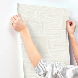 York Wallcoverings Zulu Thread wallpaper, color Neutral & Pearl, SKU AG2036