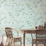 York Wallcoverings Blossom Branches - Spa Blue Wallpaper | Buy Online York Wallcoverings Blossom Branches wallpaper, color Spa Blue, SKU BL1742