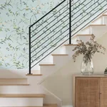 York Wallcoverings Blossom Branches - Spa Blue Wallpaper | Buy Online York Wallcoverings Blossom Branches wallpaper, color Spa Blue, SKU BL1742