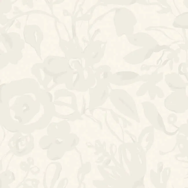 York Wallcoverings Brushstroke Floral wallpaper, color Pearl, SKU BL1734