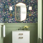 York Wallcoverings Butterfly House - Navy Wallpaper | Buy Online York Wallcoverings Butterfly House wallpaper, color Navy, SKU BL1723