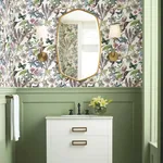 York Wallcoverings Butterfly House - White & Fuchsia Wallpaper | Buy Online York Wallcoverings Butterfly House wallpaper, color White & Fuchsia, SKU BL1721