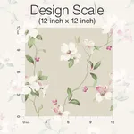 York Wallcoverings Dogwood wallpaper, color Taupe, SKU BL1763