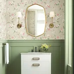 York Wallcoverings Dogwood wallpaper, color Taupe, SKU BL1763