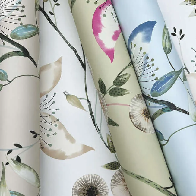 York Wallcoverings Dream Blossom - White & Green Wallpaper | Buy Online York Wallcoverings Dream Blossom wallpaper, color White & Green, SKU BL1793
