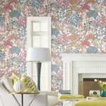 York Wallcoverings Forest Floor - Coral Wallpaper | Buy Online York Wallcoverings Forest Floor wallpaper, color Coral, SKU BL1813