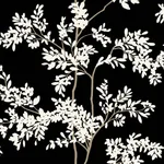 York Wallcoverings Lunaria Silhouette - Black & White Wallpaper | Buy Online York Wallcoverings Lunaria Silhouette wallpaper, color Black & White, SKU BL1804