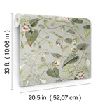 York Wallcoverings Moon Flower - Dove Wallpaper | Buy Online York Wallcoverings Moon Flower wallpaper, color Dove, SKU BL1712
