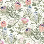 York Wallcoverings Protea wallpaper, color White & Fuchsia, SKU BL1752