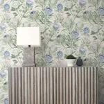 York Wallcoverings Protea - Cream & Blue Wallpaper | Buy Online York Wallcoverings Protea wallpaper, color Cream & Blue, SKU BL1753