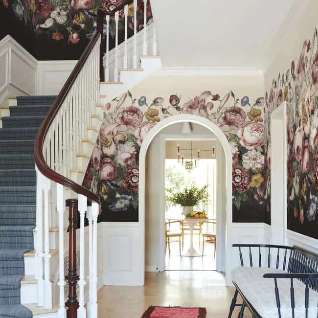 York Wallcoverings Rachel Rose - Taupe Wallpaper | Buy Online York Wallcoverings Rachel Rose wallpaper, color Taupe, SKU BL1821M