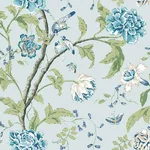 York Wallcoverings Teahouse Floral - Light Blue Wallpaper | Buy Online York Wallcoverings Teahouse Floral wallpaper, color Light Blue, SKU BL1784