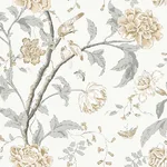 York Wallcoverings Teahouse Floral wallpaper, color Neutral, SKU BL1783