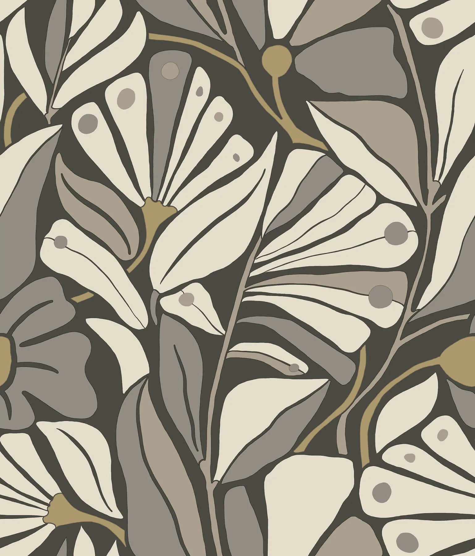 York Wallcoverings Cabana Club wallpaper, color Onyx, SKU MT5626