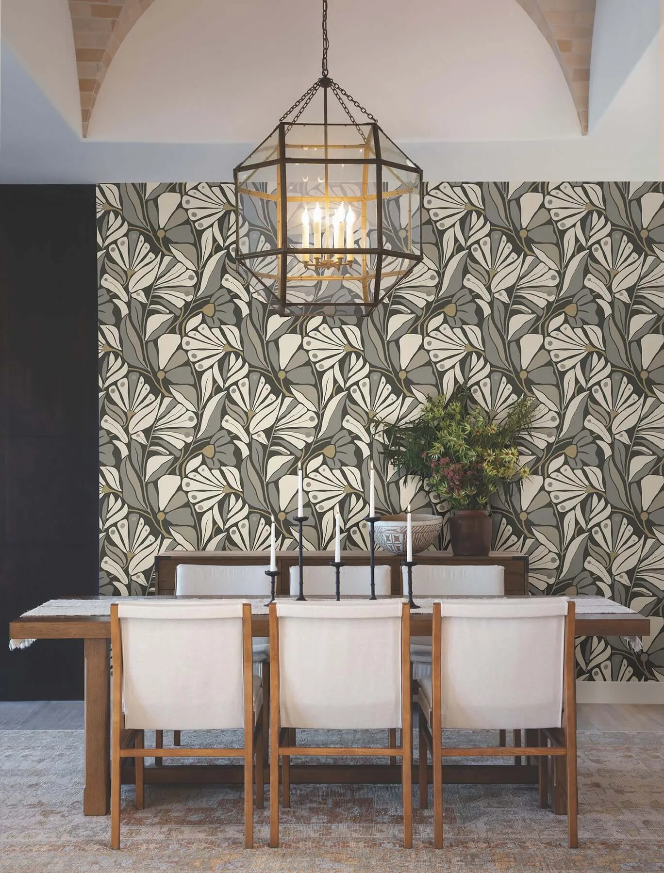 York Wallcoverings Cabana Club wallpaper, color Onyx, SKU MT5626