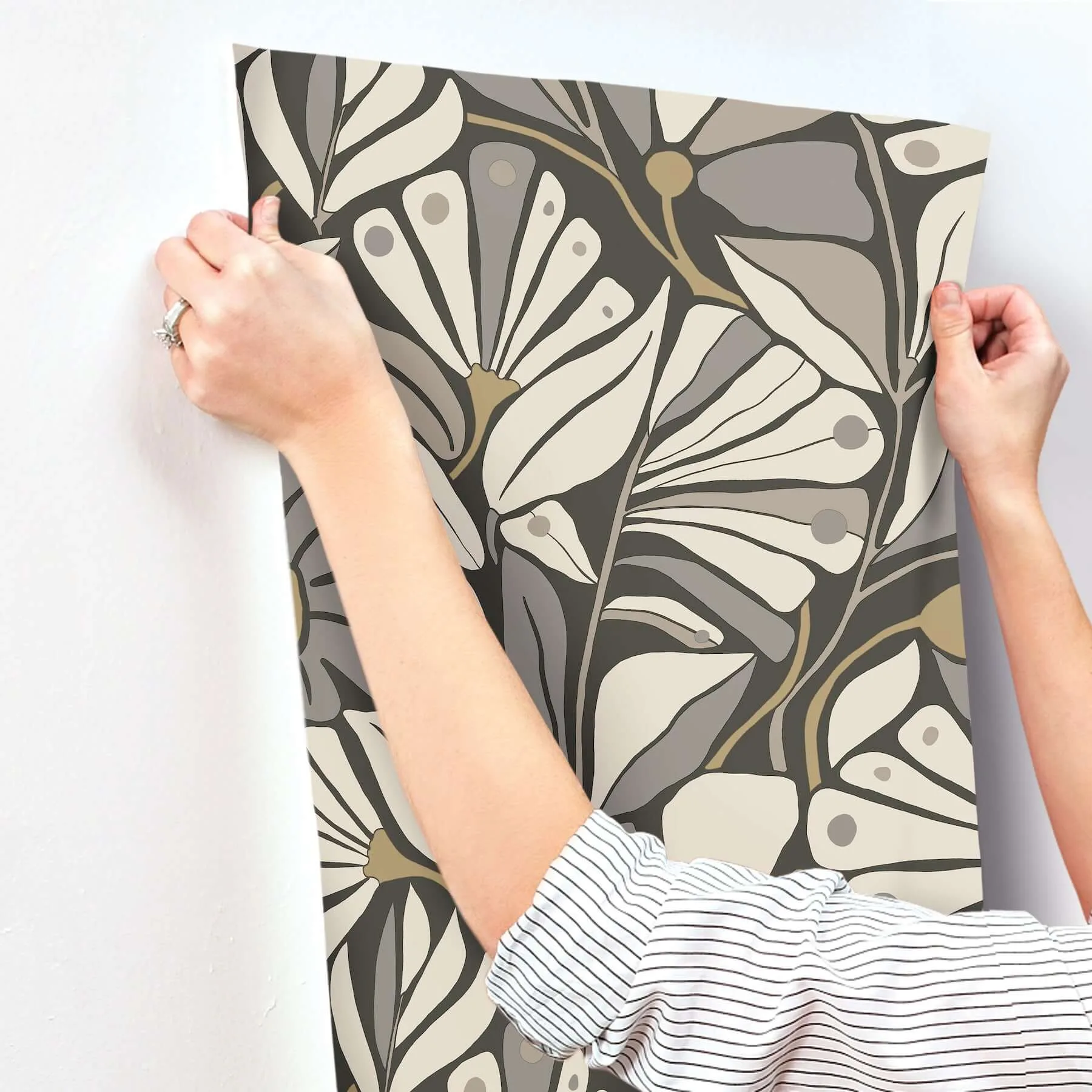 York Wallcoverings Cabana Club - Onyx Wallpaper | Buy Online York Wallcoverings Cabana Club wallpaper, color Onyx, SKU MT5626