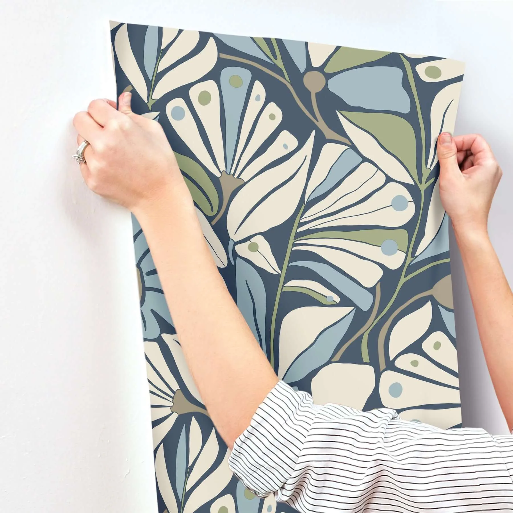 York Wallcoverings Cabana Club wallpaper, color Sea, SKU MT5628