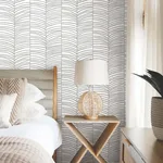 York Wallcoverings Cascade Palm Chevron - Onyx Wallpaper | Buy Online York Wallcoverings Cascade Palm Chevron wallpaper, color Onyx, SKU MT5673