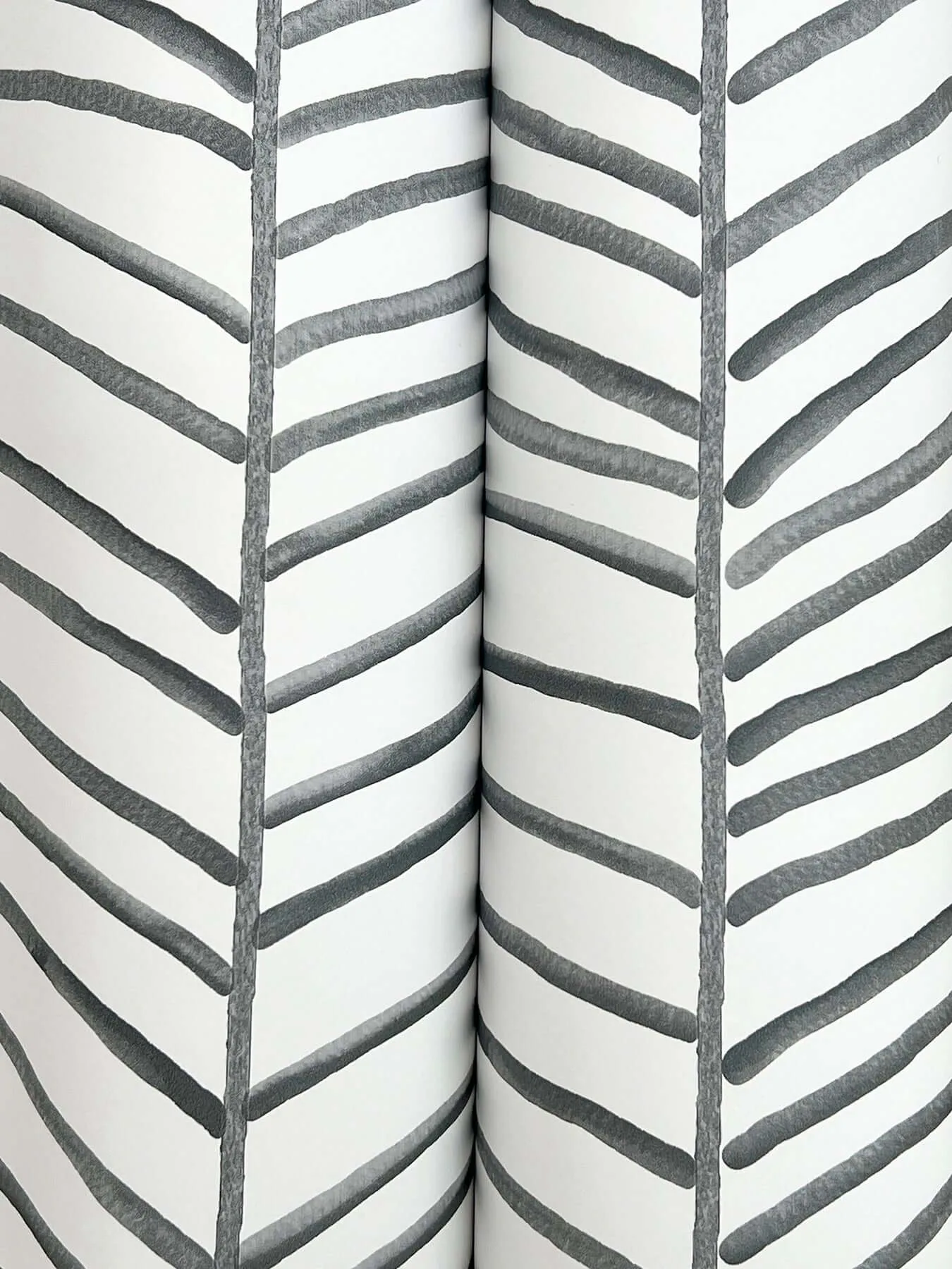York Wallcoverings Cascade Palm Chevron - Onyx Wallpaper | Buy Online York Wallcoverings Cascade Palm Chevron wallpaper, color Onyx, SKU MT5673