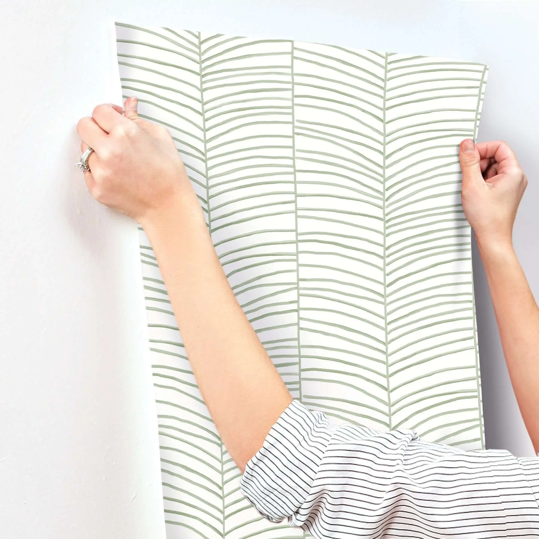 York Wallcoverings Cascade Palm Chevron - Palm Wallpaper | Buy Online York Wallcoverings Cascade Palm Chevron wallpaper, color Palm, SKU MT5674