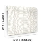 York Wallcoverings Cascade Palm Chevron - Dune Wallpaper | Buy Online York Wallcoverings Cascade Palm Chevron wallpaper, color Dune, SKU MT5675