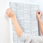 York Wallcoverings Cascade Palm Chevron - Sea Wallpaper | Buy Online York Wallcoverings Cascade Palm Chevron wallpaper, color Sea, SKU MT5672