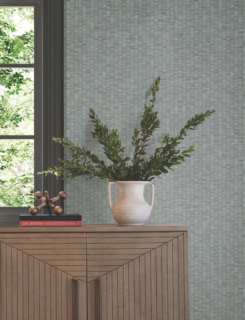 York Wallcoverings Lemuria wallpaper, color Blue, SKU SI6576
