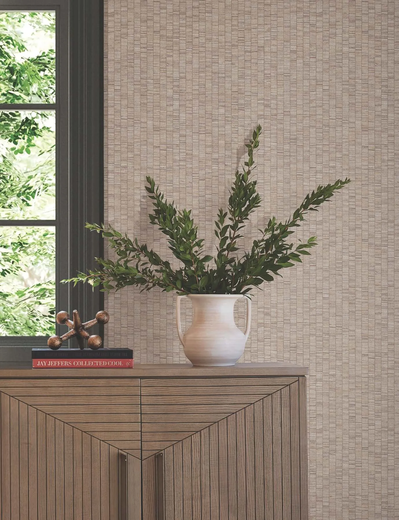 York Wallcoverings Lemuria wallpaper, color Taupe, SKU SI6575