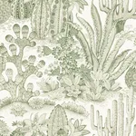 York Wallcoverings Lotus Land Cacti wallpaper, color Palm, SKU MT5631