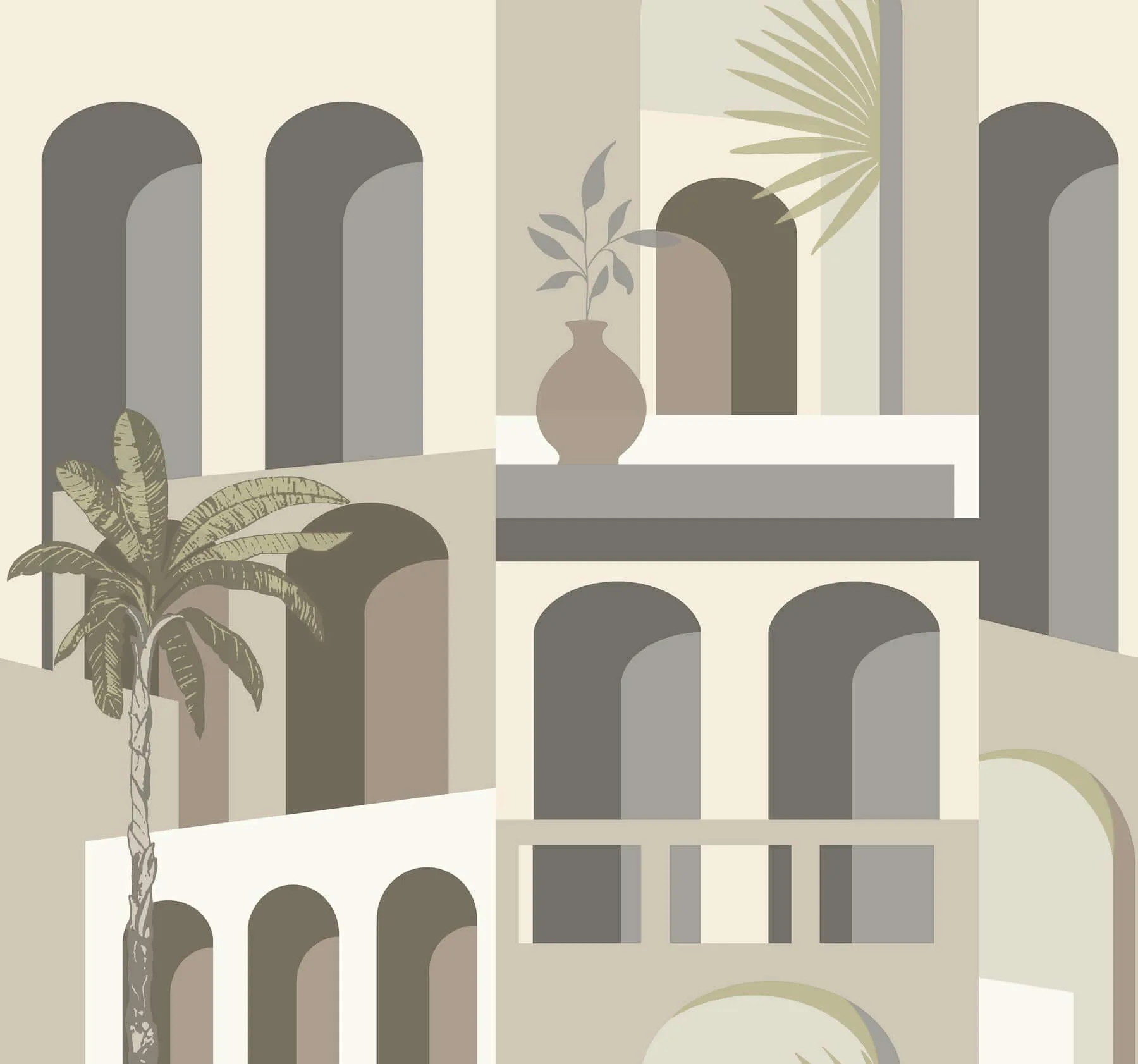 York Wallcoverings Monte Vista wallpaper, color Sand & Fog, SKU MT5618