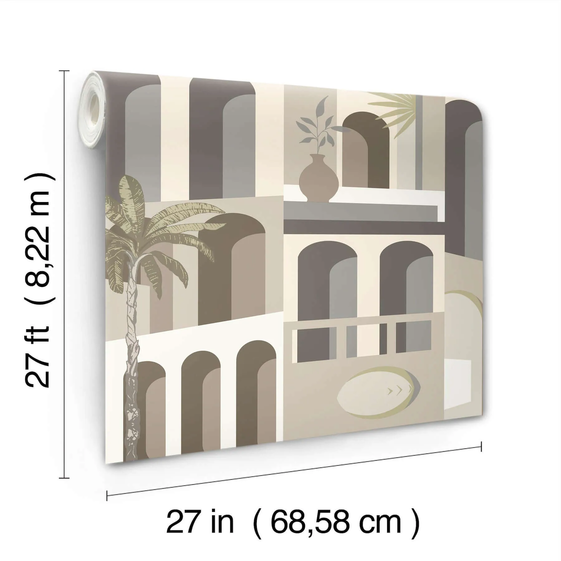 York Wallcoverings Monte Vista wallpaper, color Sand & Fog, SKU MT5618