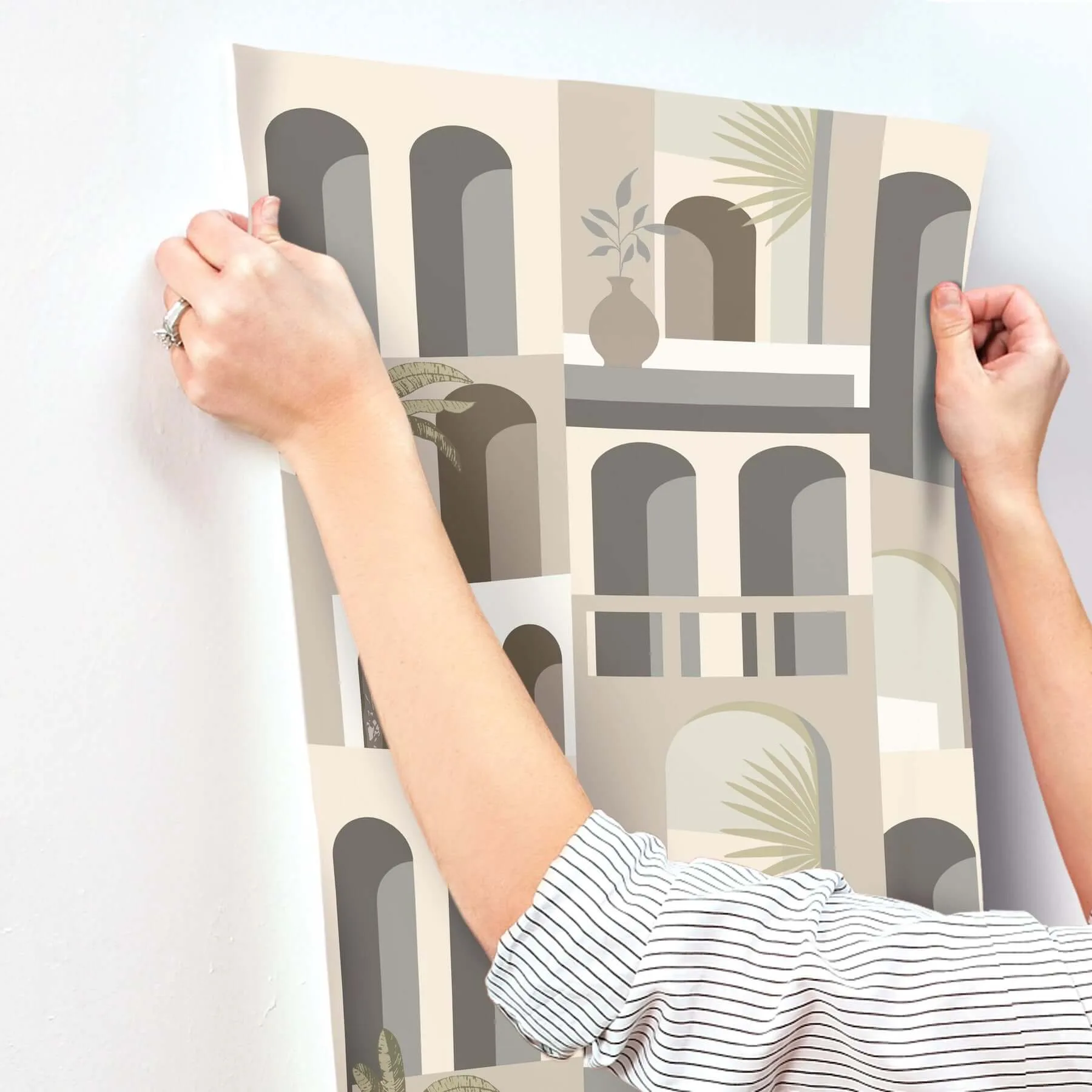 York Wallcoverings Monte Vista wallpaper, color Sand & Fog, SKU MT5618