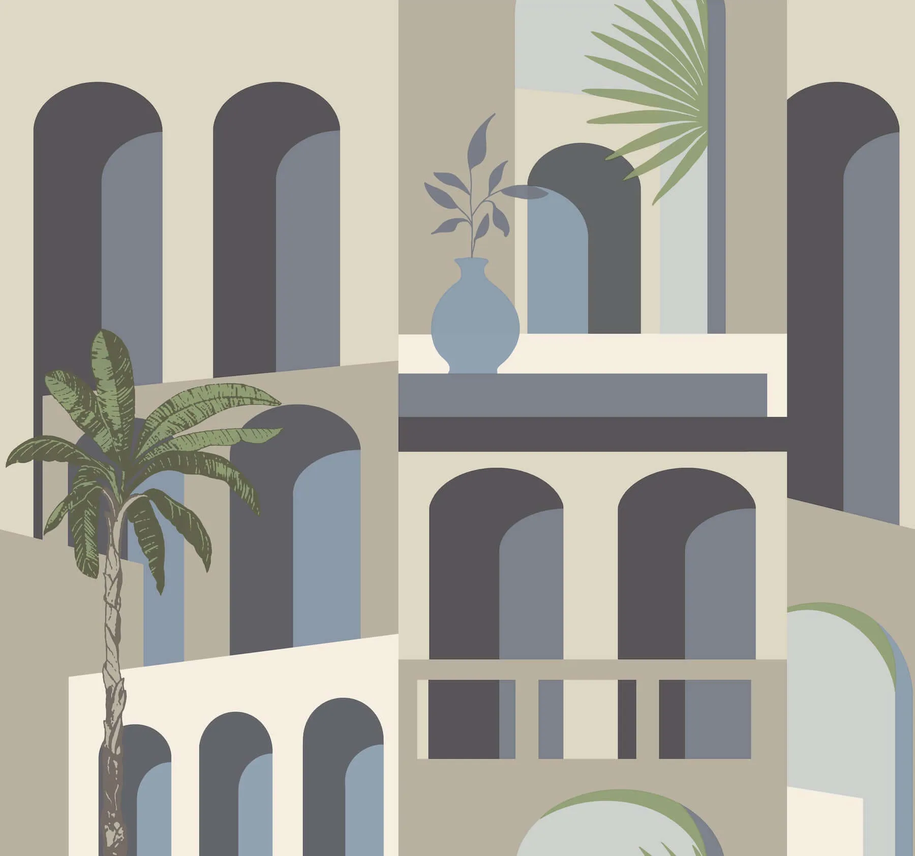York Wallcoverings Monte Vista wallpaper, color Seaside, SKU MT5619