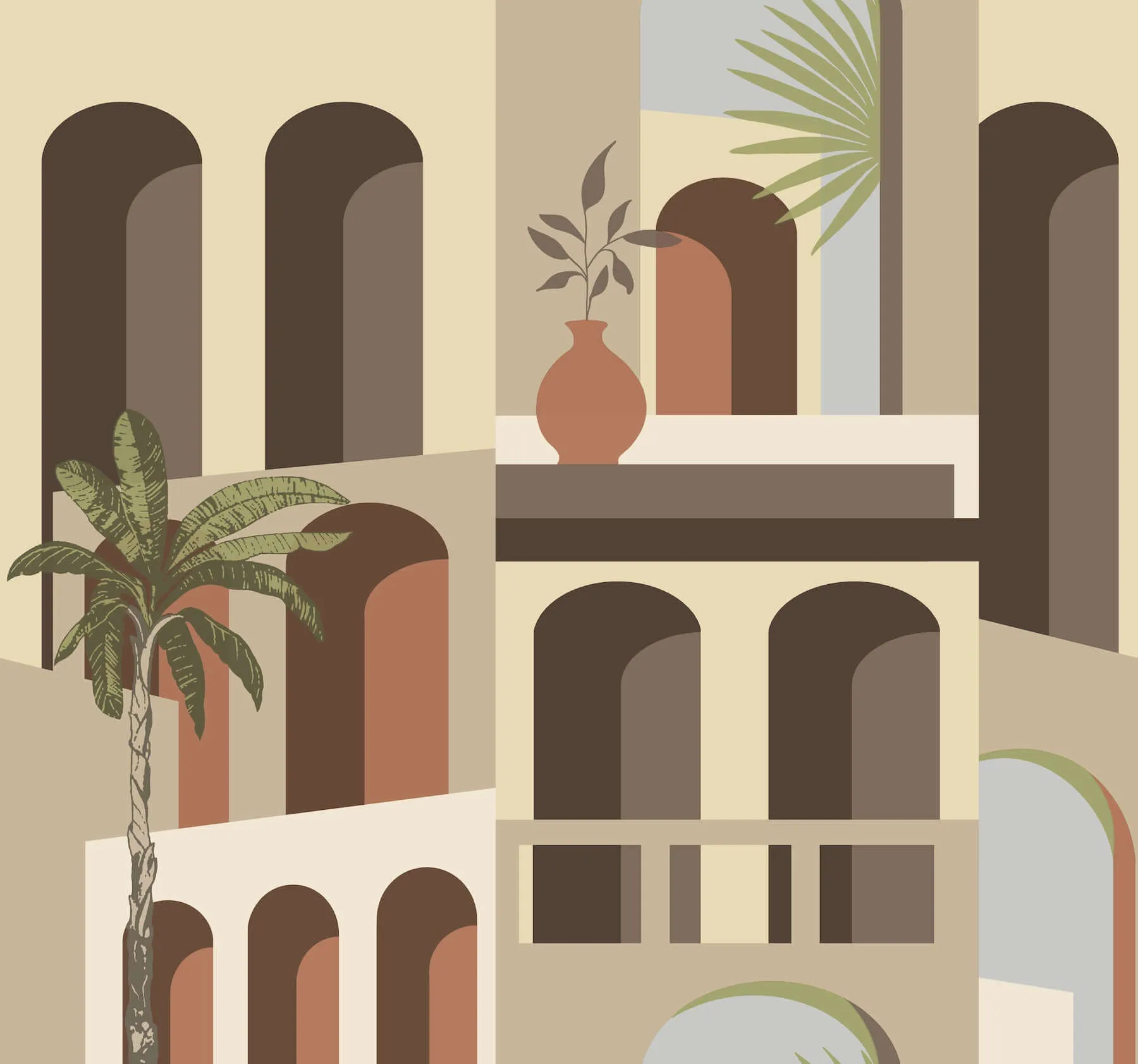 York Wallcoverings Monte Vista wallpaper, color Sunstone, SKU MT5617