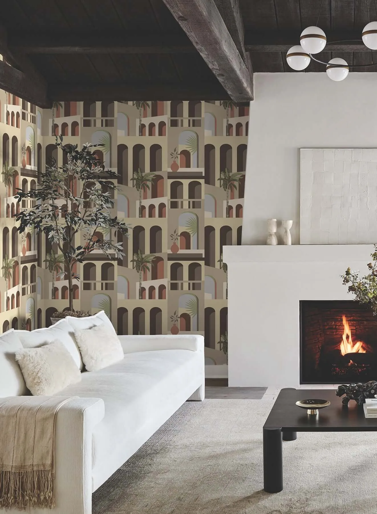 York Wallcoverings Monte Vista wallpaper, color Sunstone, SKU MT5617