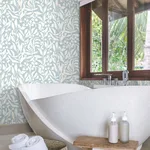 York Wallcoverings Olive Mill - Sky Blue Wallpaper | Buy Online York Wallcoverings Olive Mill wallpaper, color Sky Blue, SKU MT5612
