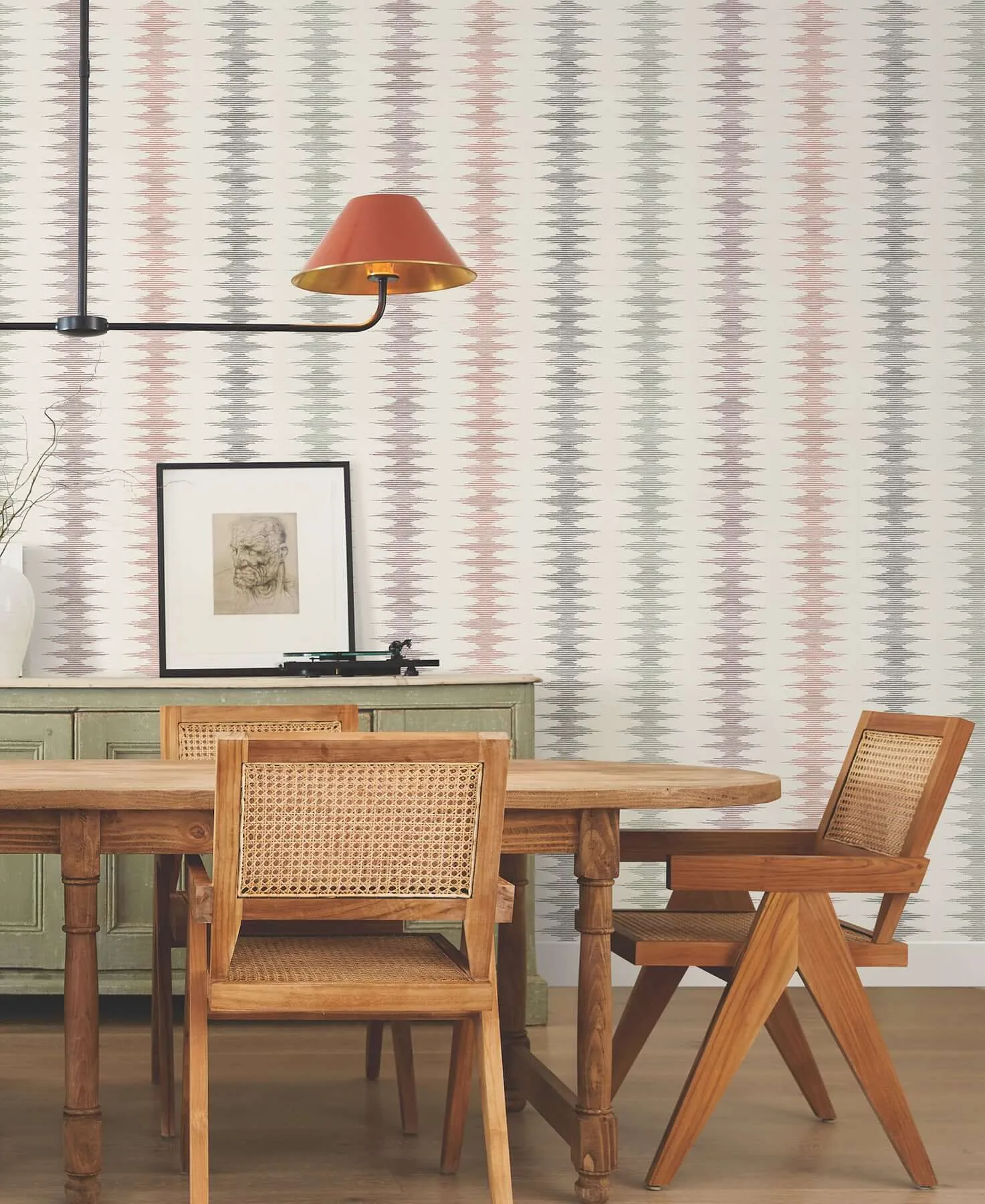 York Wallcoverings Woven Desert wallpaper, color Rose, SKU MT5644