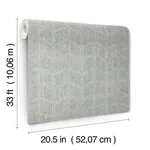 York Wallcoverings Flatiron Geometric - Grey Sky Wallpaper | Buy Online York Wallcoverings Flatiron Geometric wallpaper, color Grey Sky, SKU OI0641